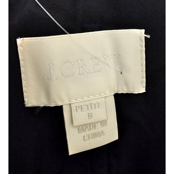 J. Crew Heidi Bridesmaid Dress Silk Chiffon Navy Size Petite 8 NWT - Picture 9 of 11